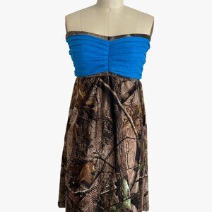 Blue Camo Bridesmaid Dress Camo Wedding Dress Camouflage